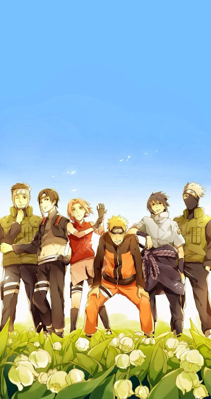 Free Download Naruto Tim 7 Wallpaper Page 1182350 (852 x 1608)