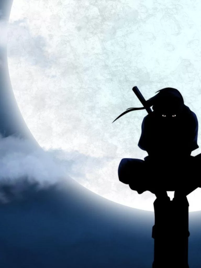 Free Download Naruto Uchiha Moon Phone Wallpaper Page 1190253 (768 x 1024)