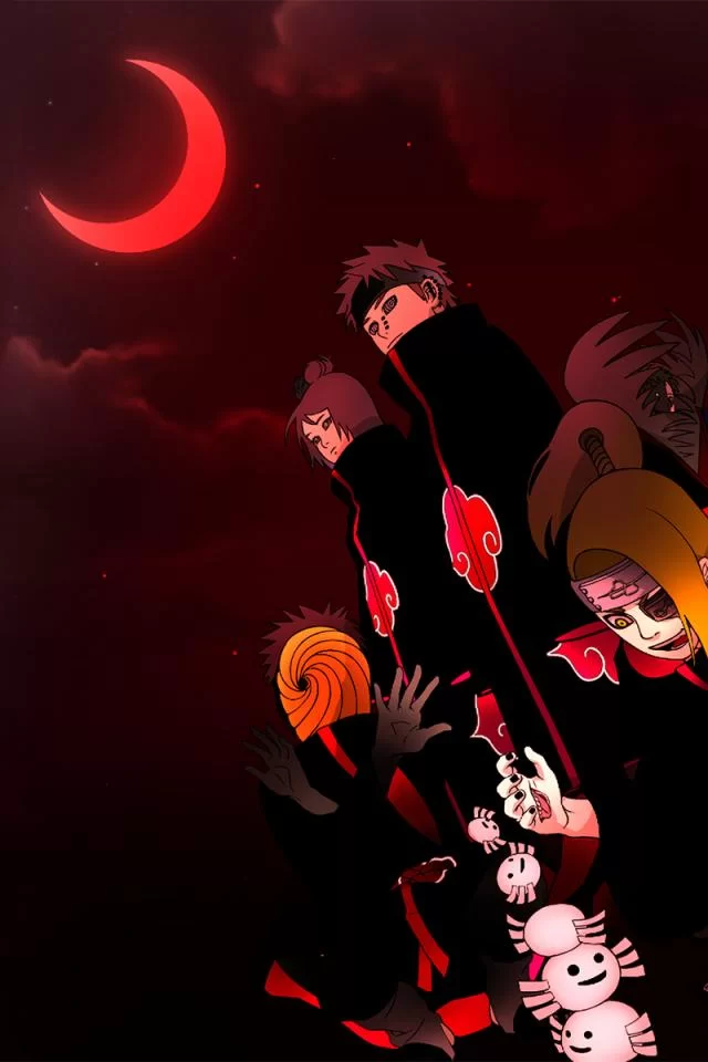 Free Download Naruto Uchiha Moon Phone Wallpaper Page 1190264 (640 x 960)