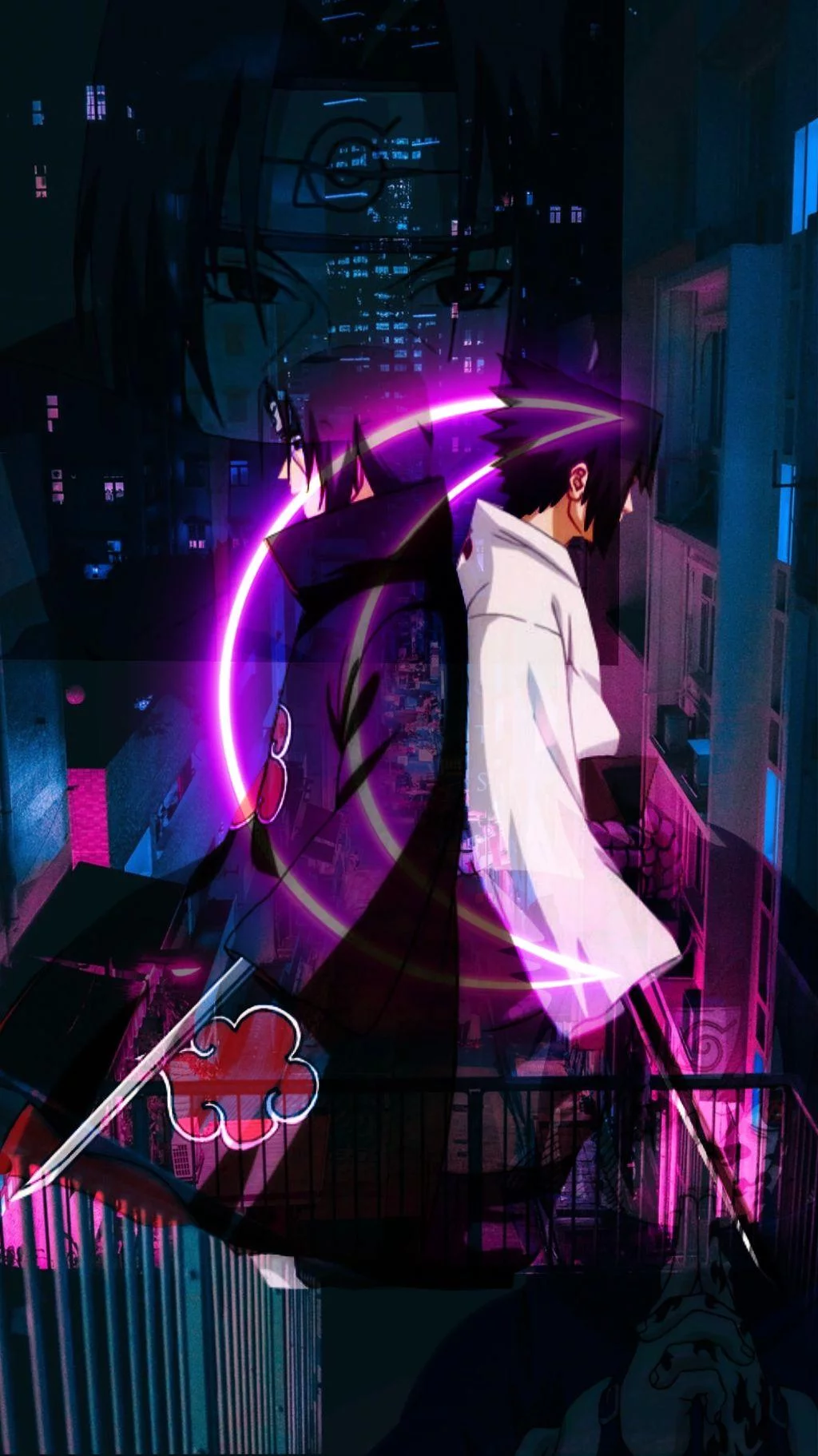 Free Download Cool Wallpaper Purple Naruto Page 121348 (1024 x 1822)