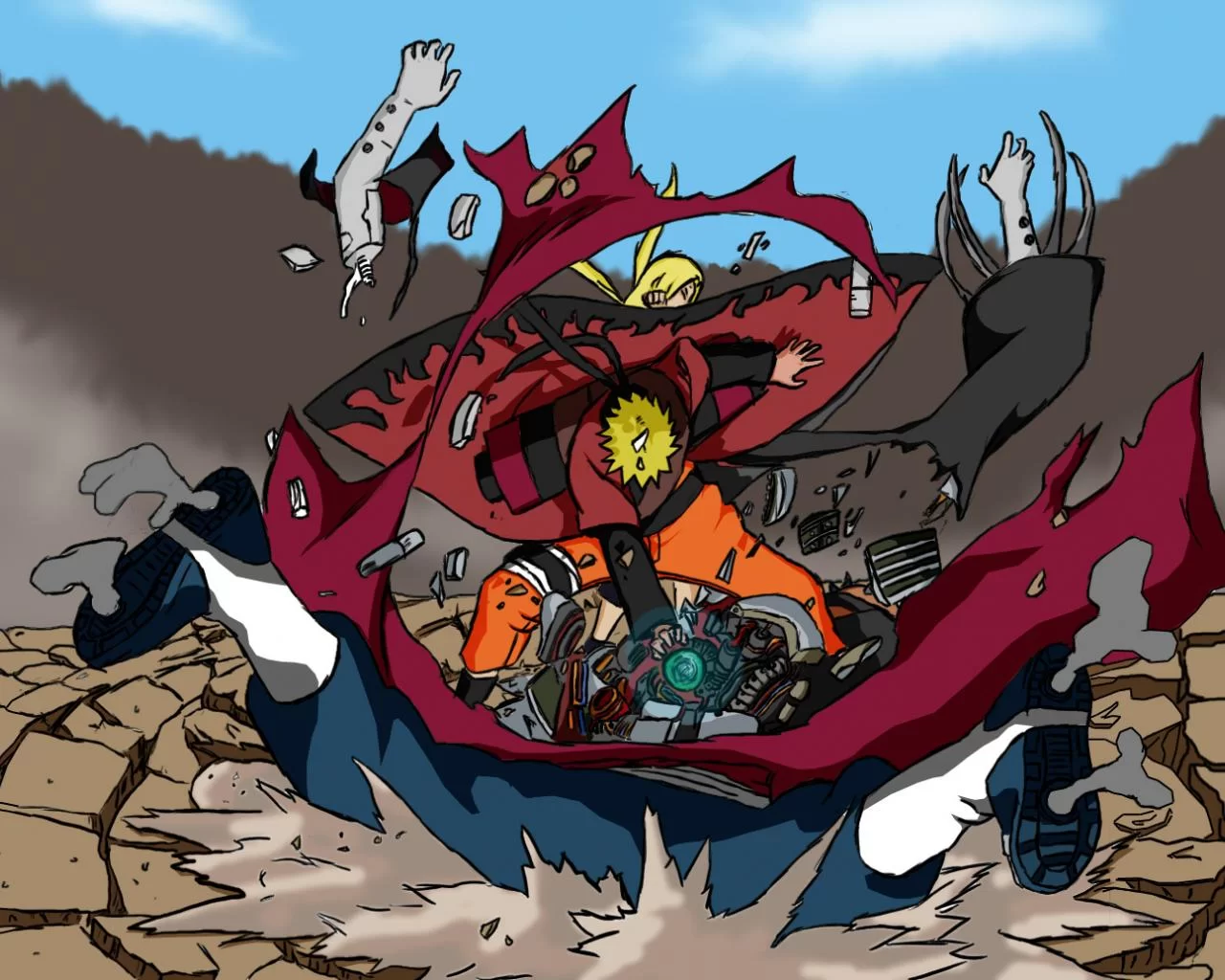 Free Download Naruto V Pain Wallpaper Page 1226708 (1280 x 1024)