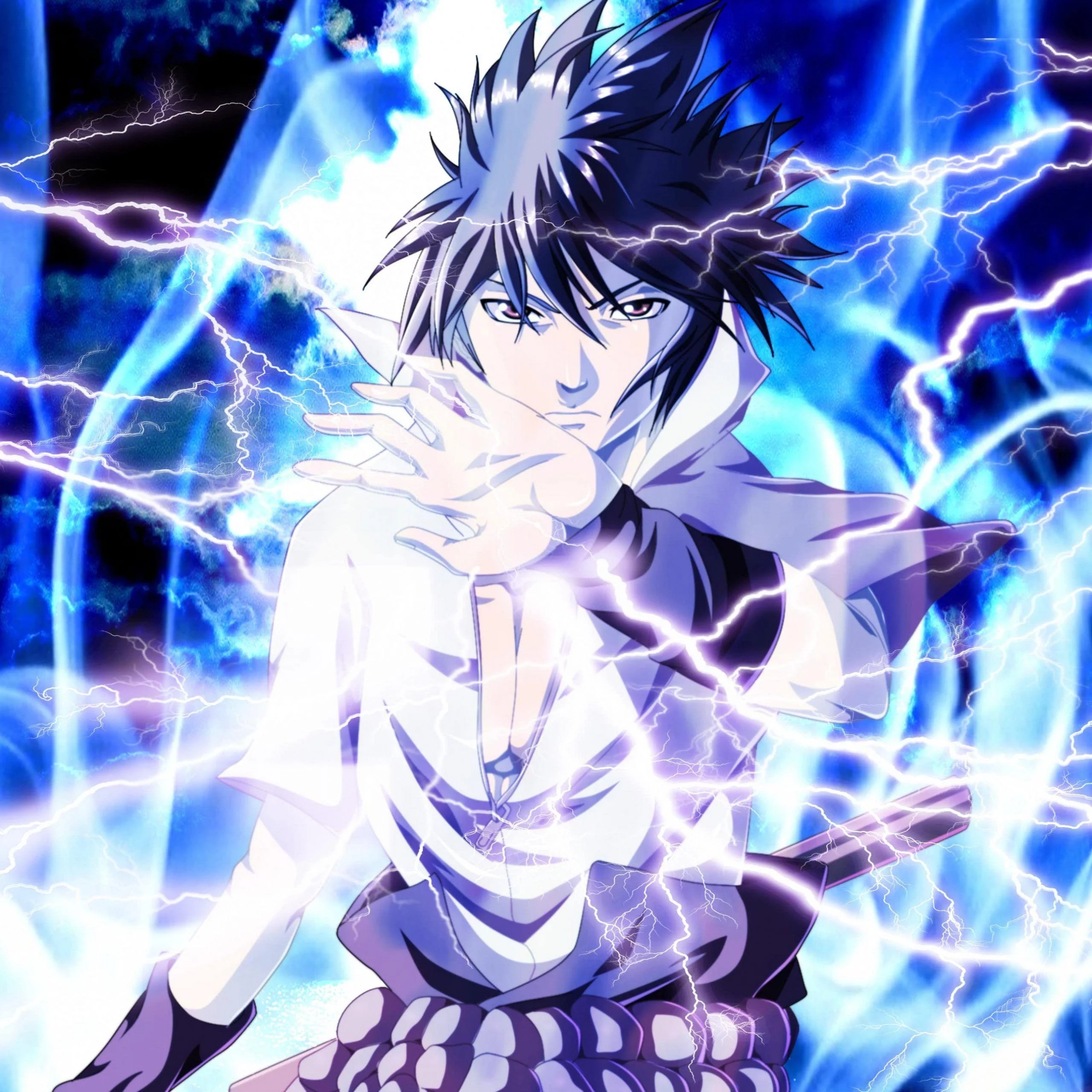 Free Download Naruto Wallpaper Sasuke Using Chidori Page 12394 (2560 x 2560)