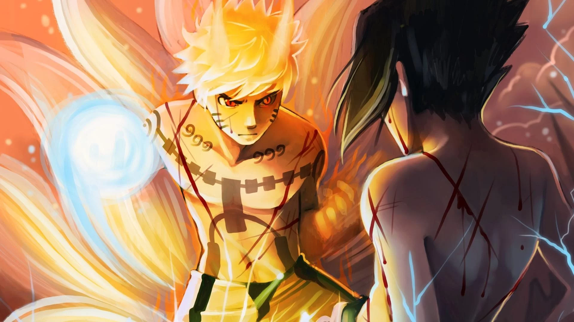 Free Download Naruto Vs Kyuubi Wallpaper Page 1245645 (1920 x 1080)