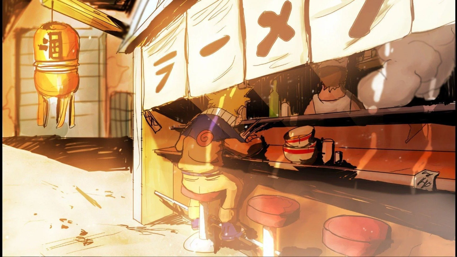 Free Download Naruto And Jiraya Ramen Wallpapeer Page 126090 (1920 x 1080)