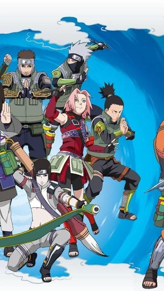 Free Download Naruto The Team Wallpaper Iphone Page 126169 (540 x 960)