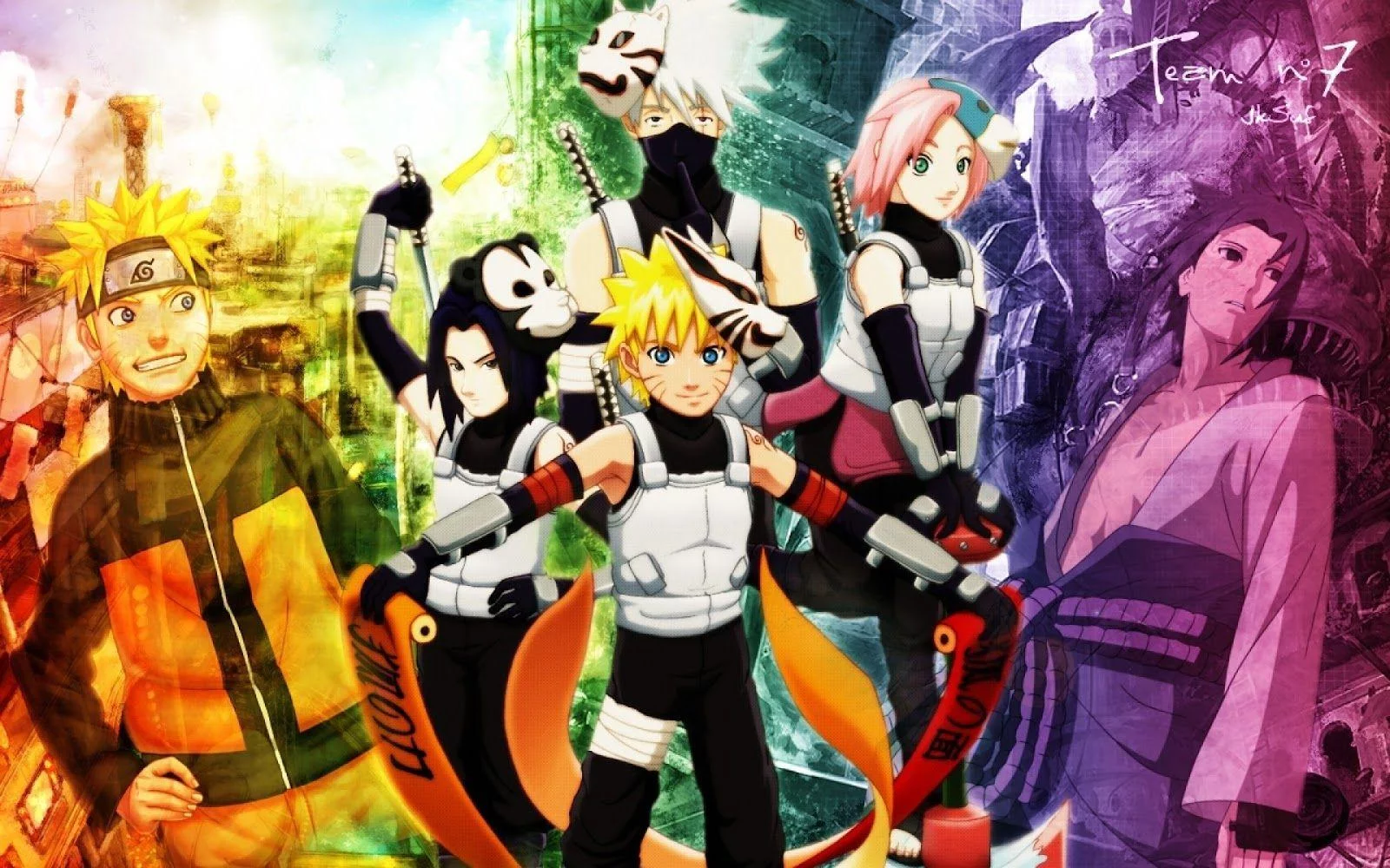 Free Download Naruto Team 7 Wallpaper Iphone Page 126383 (1600 x 1000)