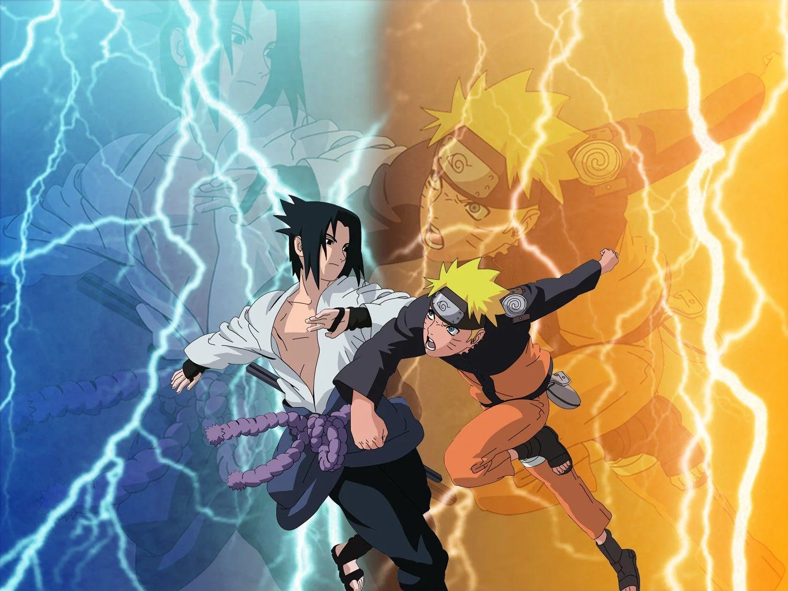 Free Download Naruto Vs Sasuke Animation Wallpaper Page 1268223 (1600 x 1200)
