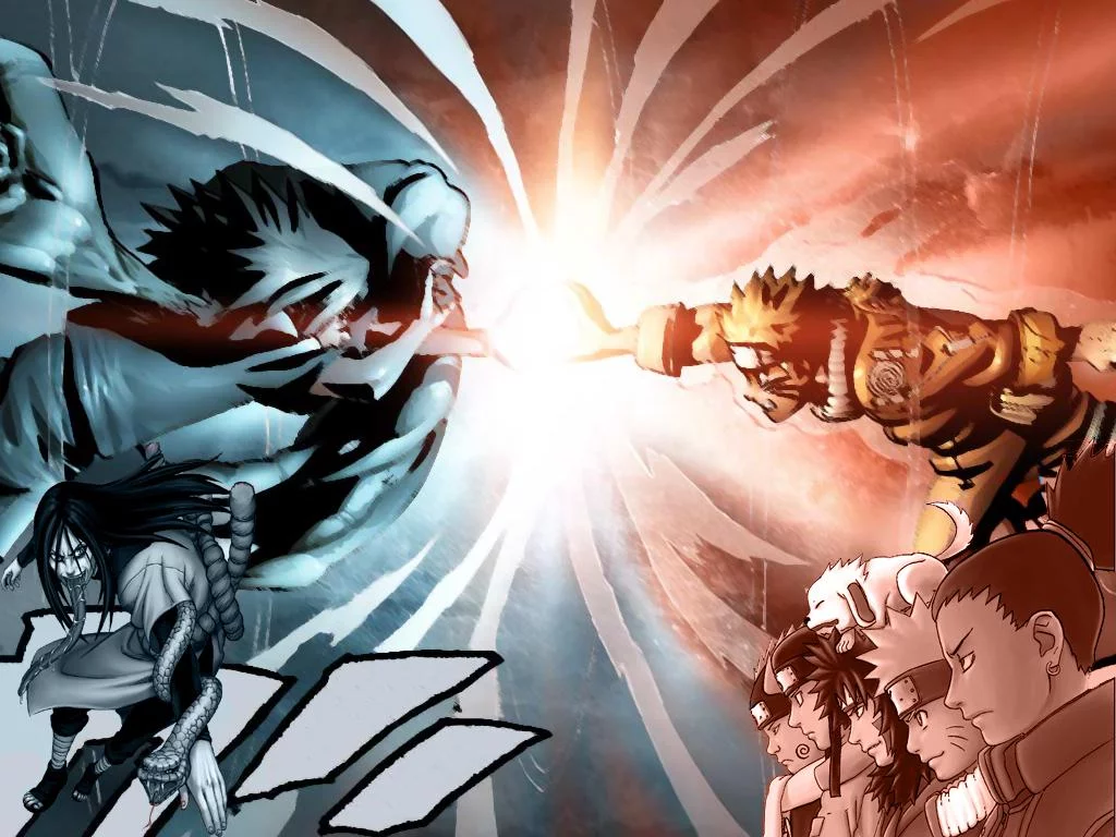 Free Download Naruto Vs Sasuke Anime Wallpaper Page 1268251 (1024 x 768)