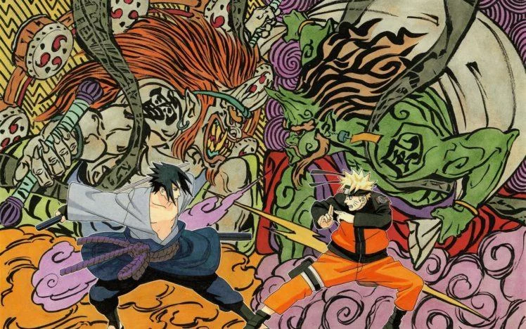 Free Download Naruto Vs Sasuke Battle Wallpaper Page 1268283 (748 x 468)