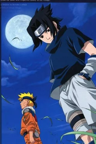 Free Download Naruto Vs Sasuke Cell Phone Wallpaper Page 1268305 (320 x 480)