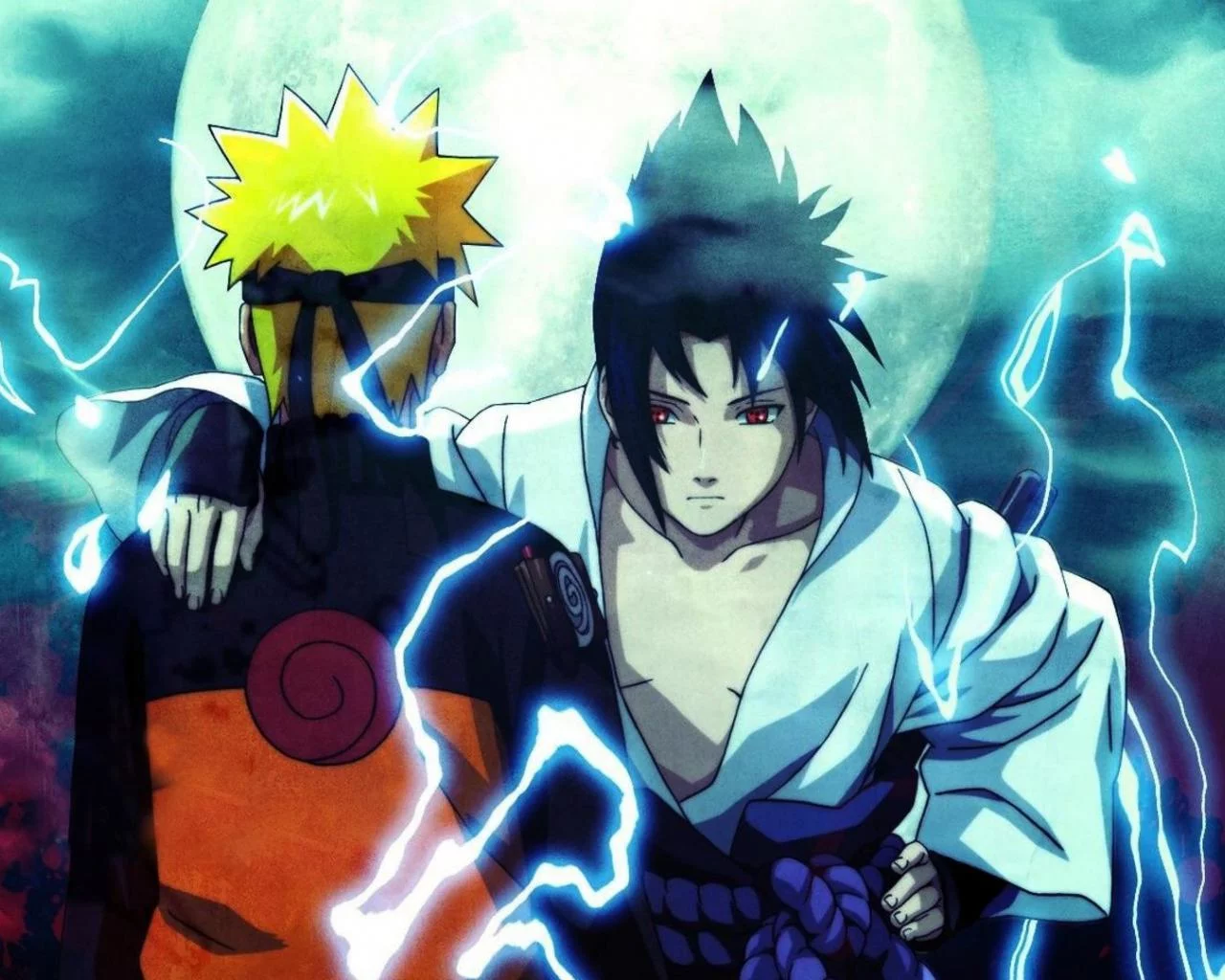 Free Download Naruto Vs Sasuke Cell Phone Wallpaper Page 1268311 (1280 x 1024)