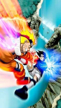 Free Download Naruto Vs Sasuke Cell Phone Wallpaper Page 1268312 (240 x 427)