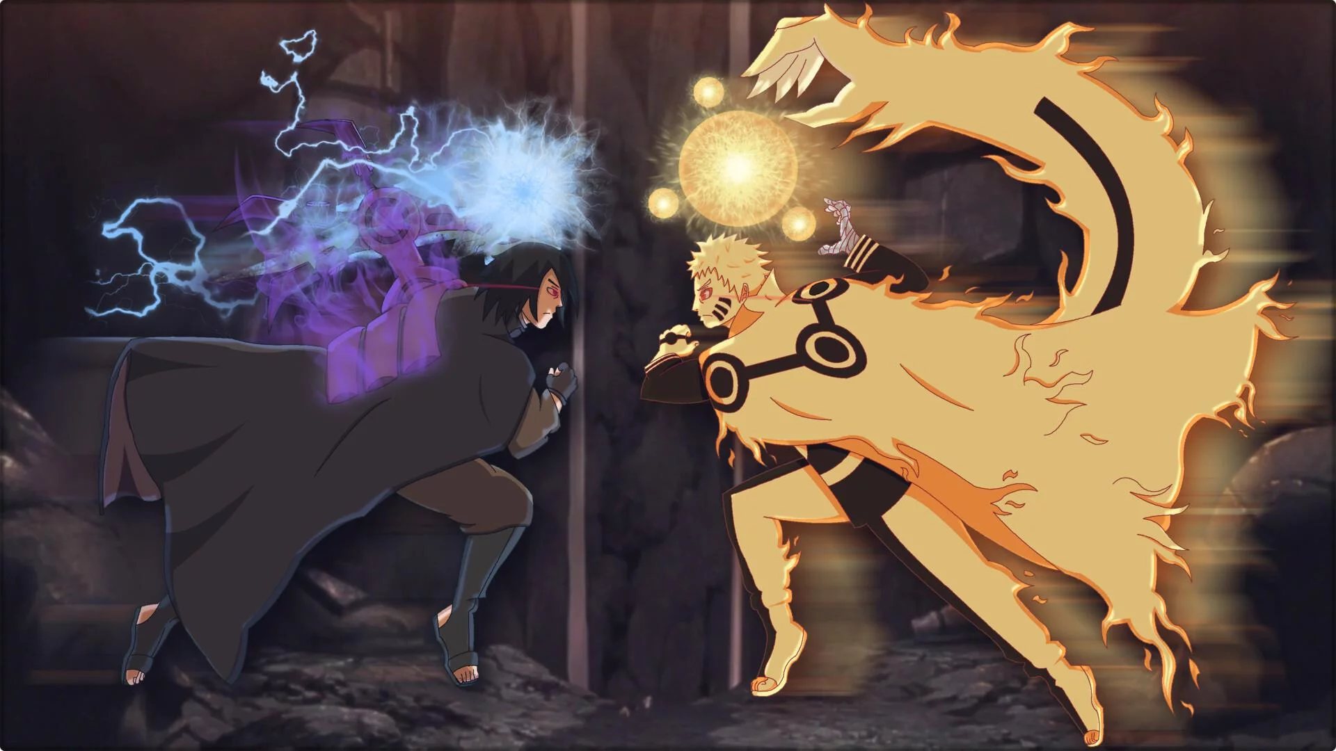 Free Download Naruto Vs Sasuke Desktop Wallpaper Page 1270681 (1920 x 1080)