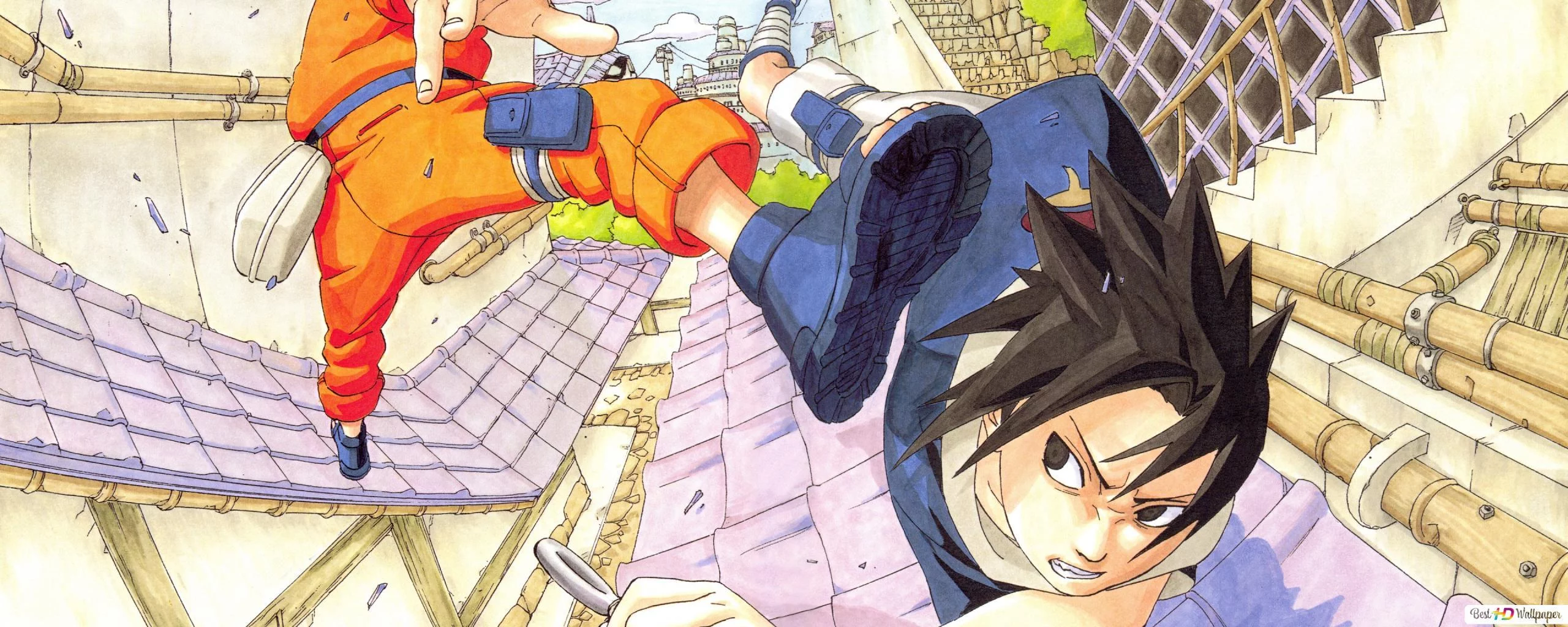 Free Download Naruto Vs Sasuke Dual Monitor Wallpaper 2560x1024 Page 1270689 (2560 x 1024)