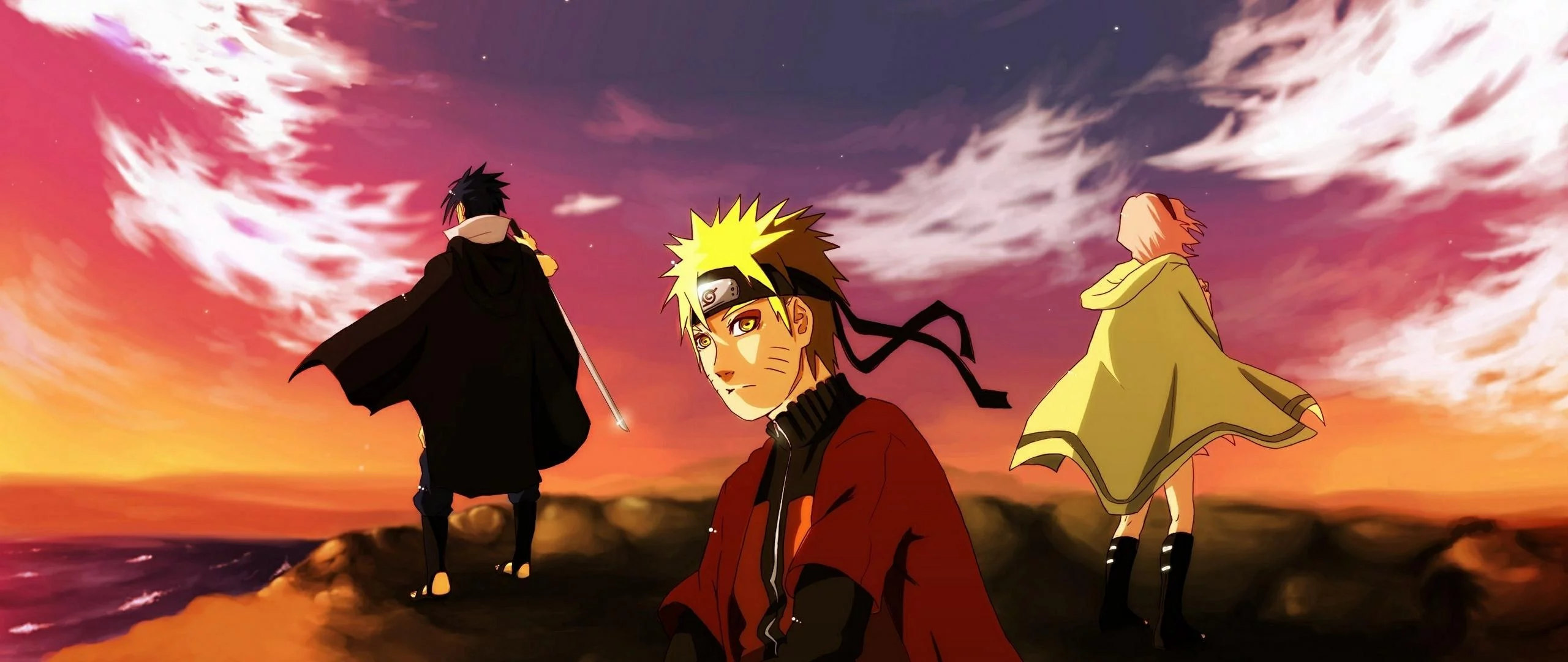 Free Download Naruto Vs Sasuke Dual Monitor Wallpaper 2560x1024 Page 1270692 (2560 x 1080)