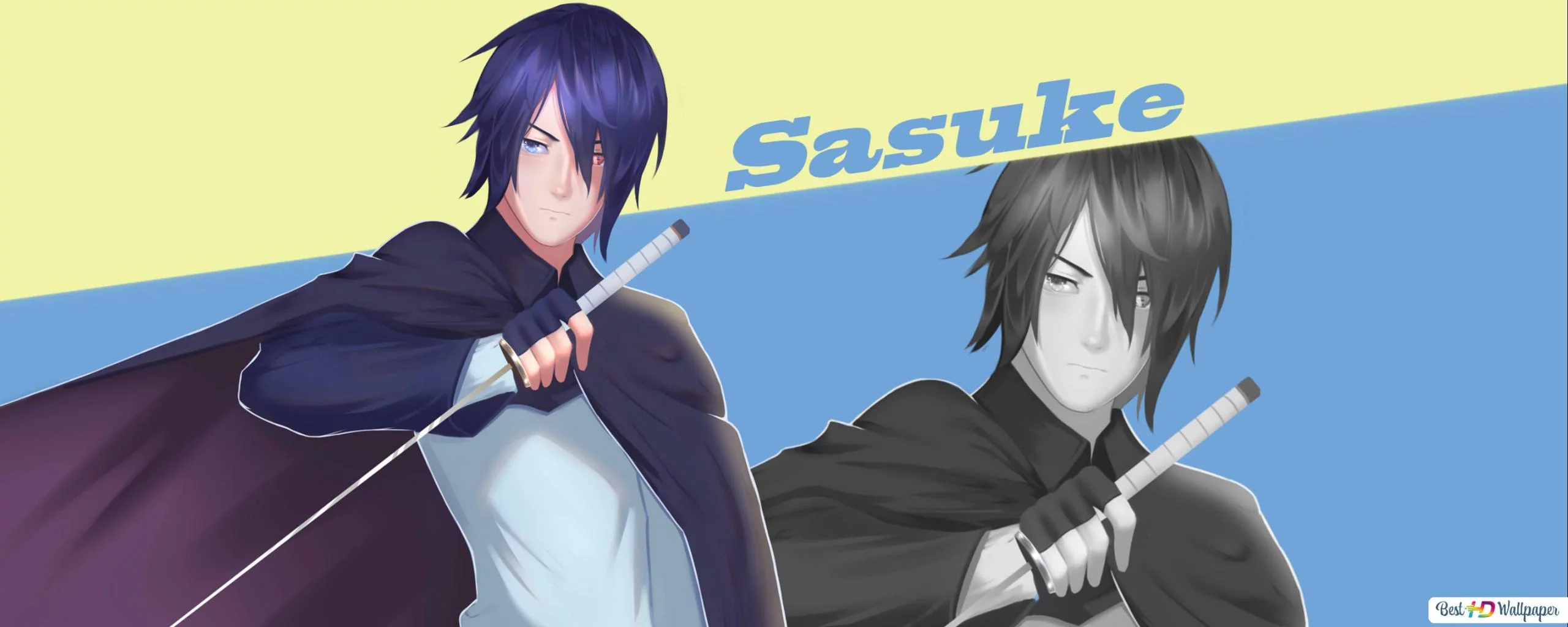 Free Download Naruto Vs Sasuke Dual Monitor Wallpaper 2560x1024 Page 1270700 (2560 x 1024)