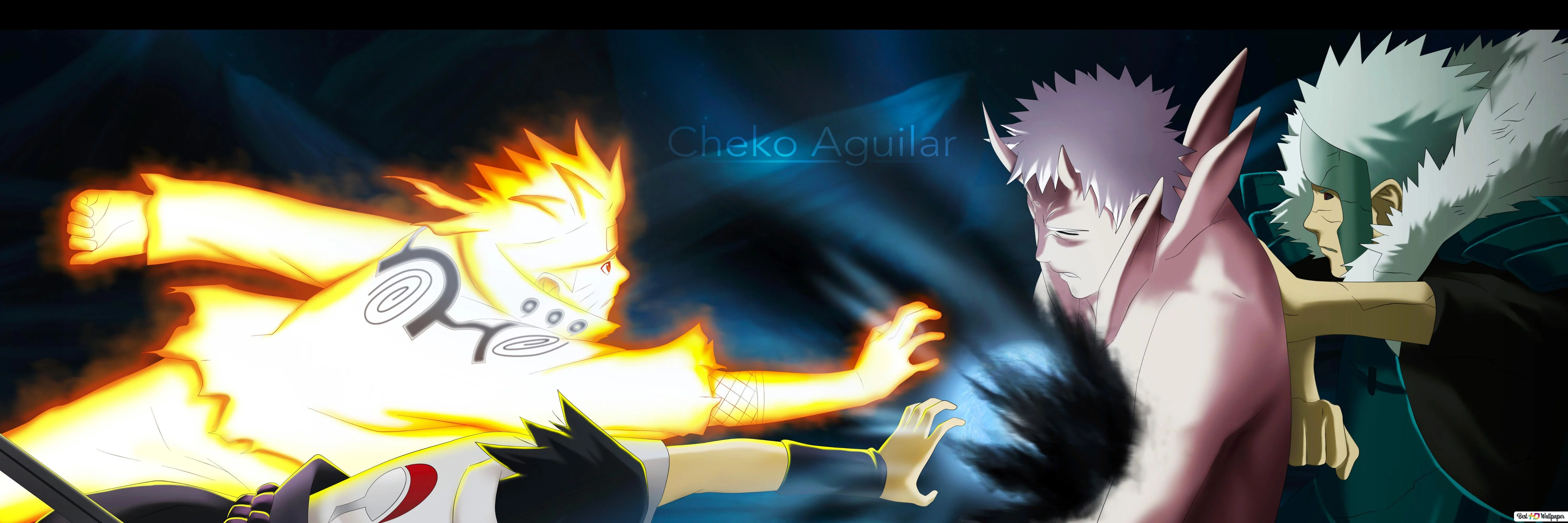 Free Download Naruto Vs Sasuke Hd Wallpaper 2 Monitor Page 1277462 (6000 x 2000)