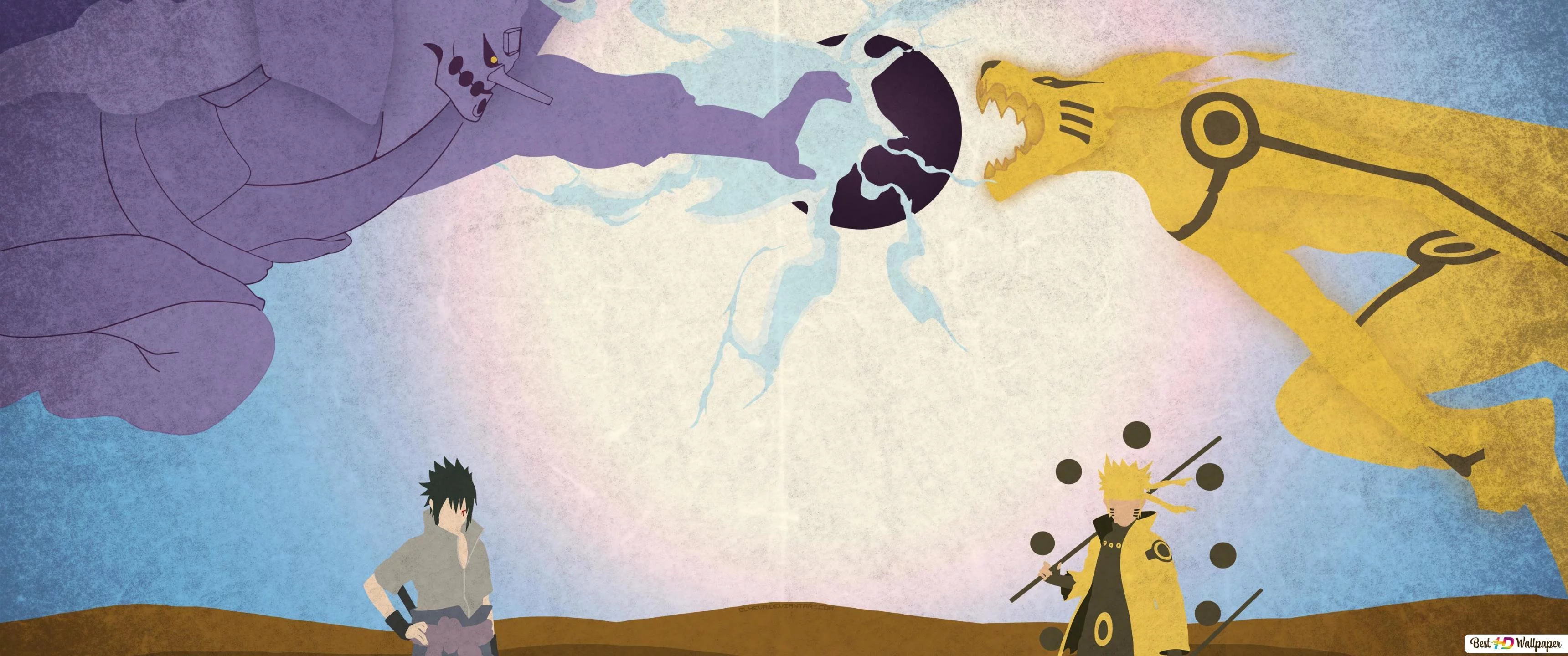 Free Download Naruto Vs Sasuke Pc Wallpaper Page 1282987 (3440 x 1440)