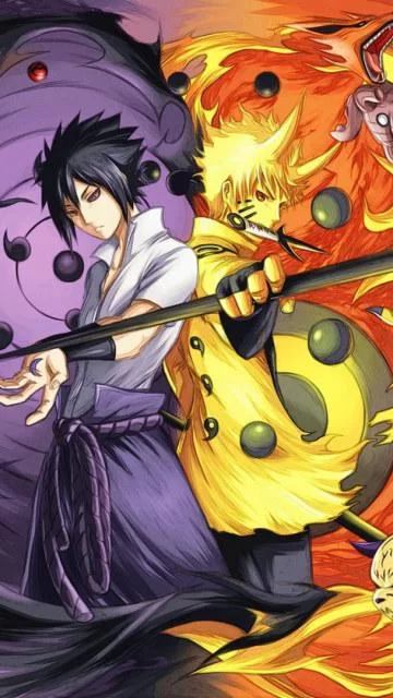 Free Download Naruto Vs Sasuke Shippuden Wallpaper Hd Page 1283568 (360 x 640)