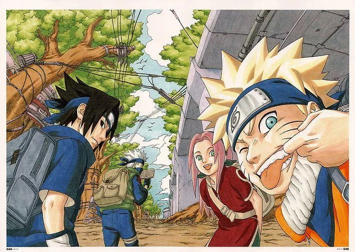 Free Download Naruto Team 7 Vertical Wallpaper Page 130118 (728 x 517)