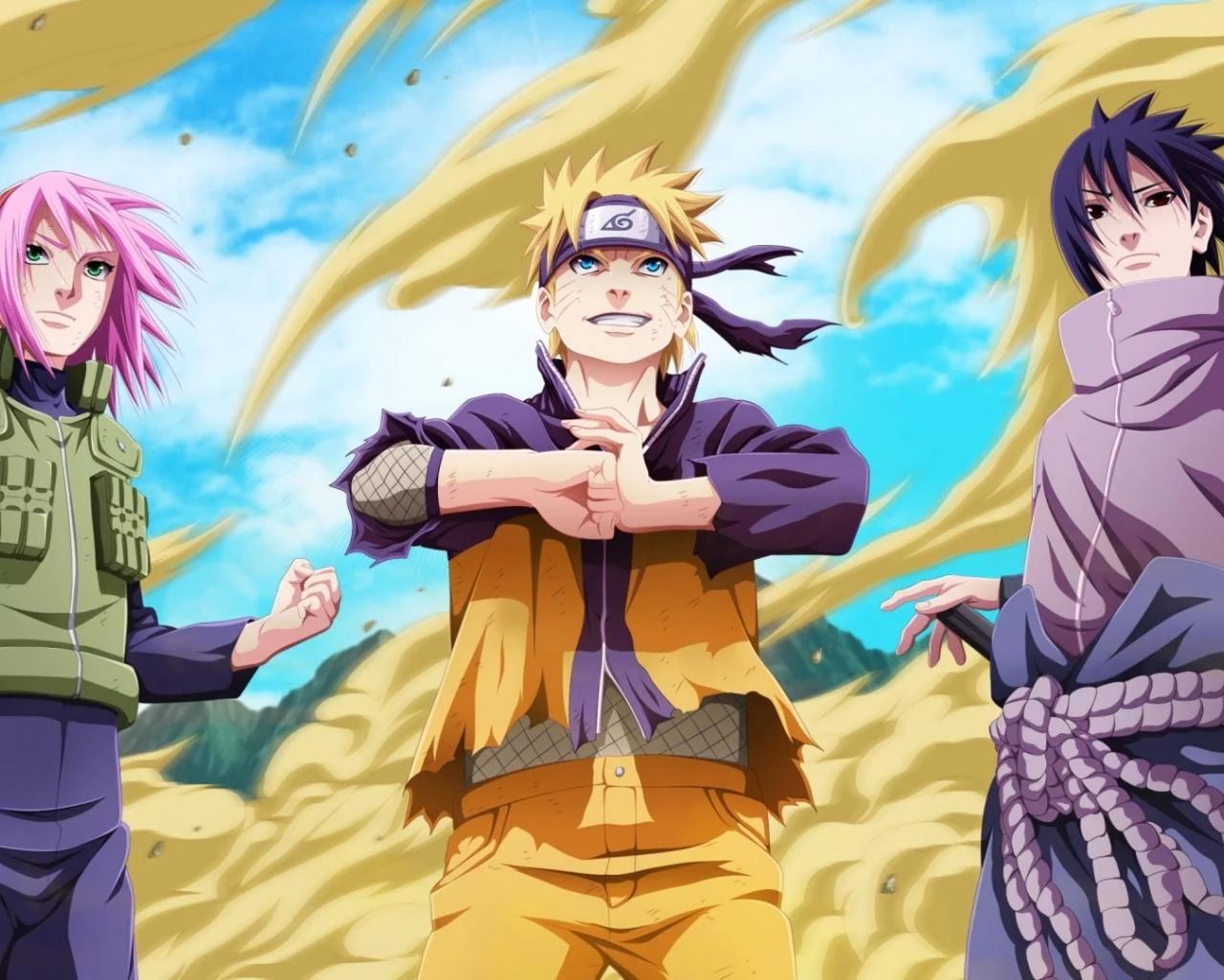 Free Download Naruto Shippuden Team 7 Wallpaper Hd Page 130120 (1280 x 1024)