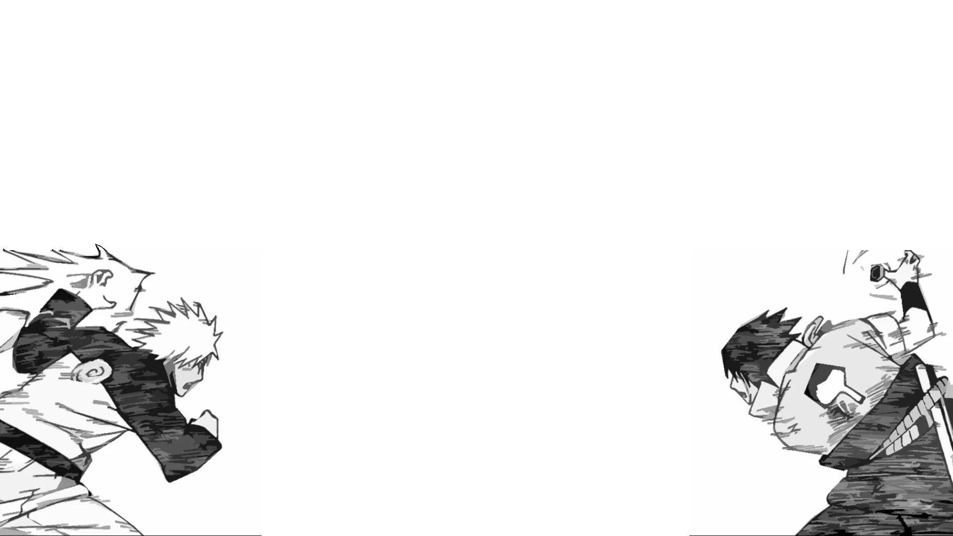 Free Download Naruto And Sasuke Wallpaper Black And White Page 1388 (1920 x 1080)