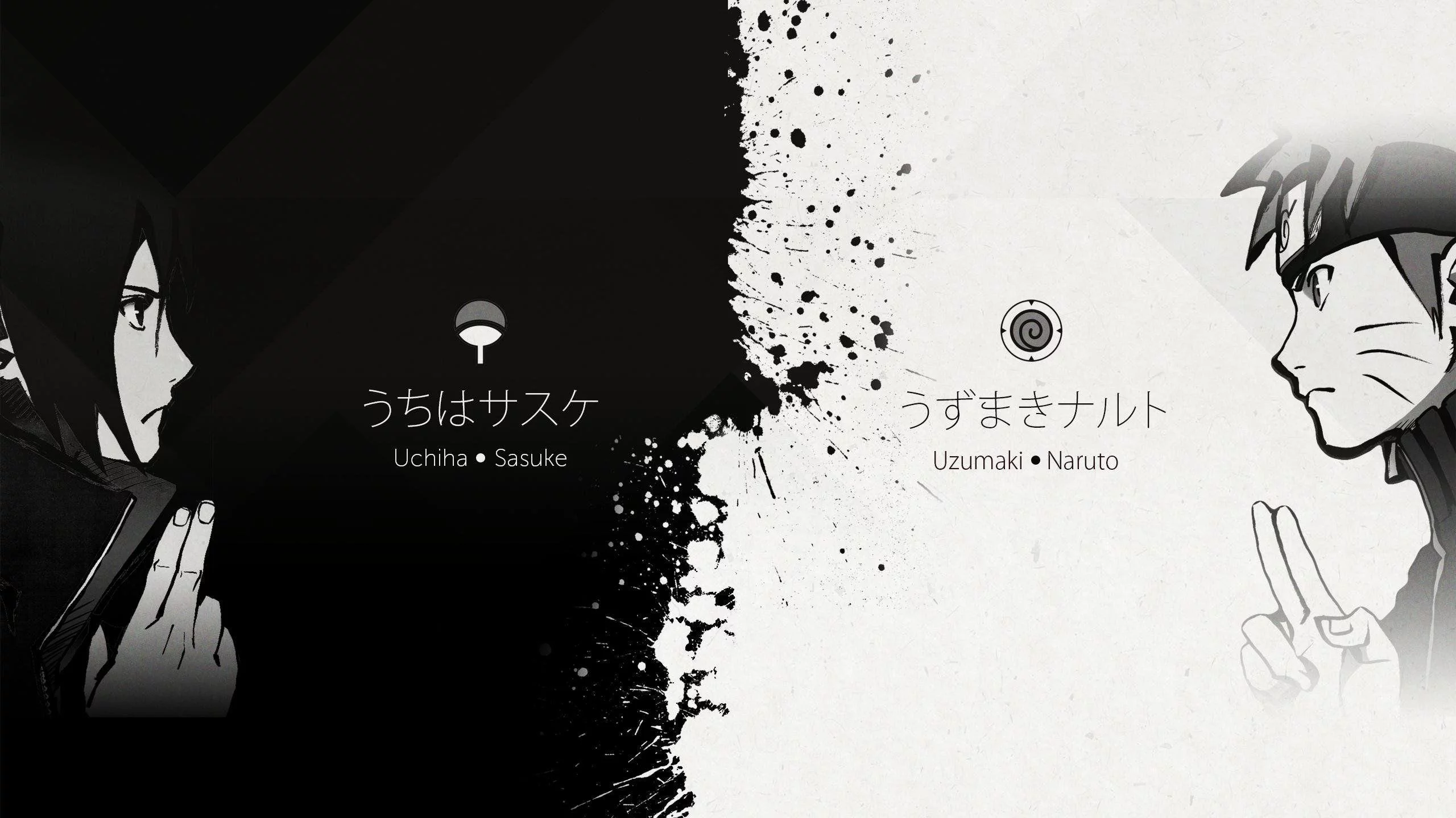Free Download Naruto Wallpaper Black And White Page 1399 (2560 x 1440)