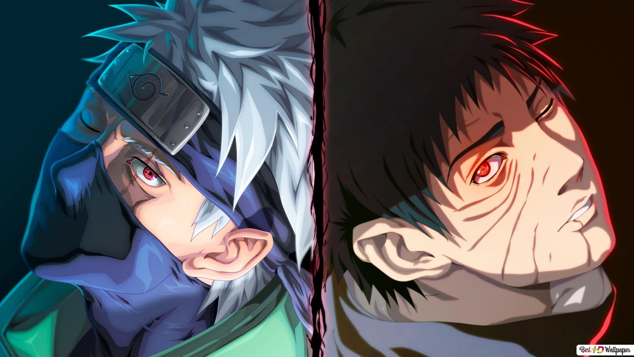 Free Download Naruto Wallpaper Kakashi And Obito Page 1438260 (2560 x 1440)