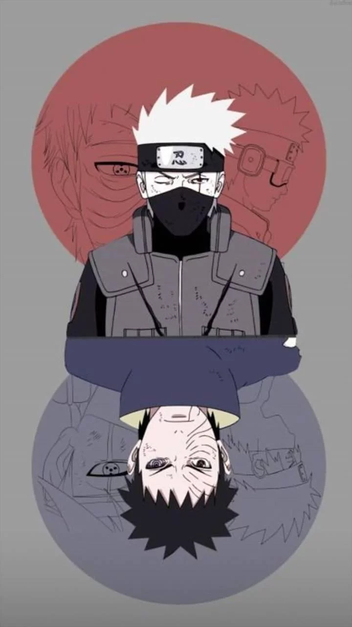 Free Download Naruto Wallpaper Kakashi And Obito Page 1438275 (720 x 1280)