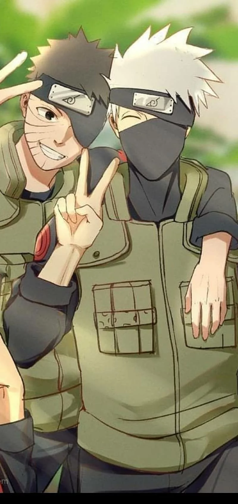 Free Download Naruto Wallpaper Kakashi And Obito Page 1438281 (800 x 1691)