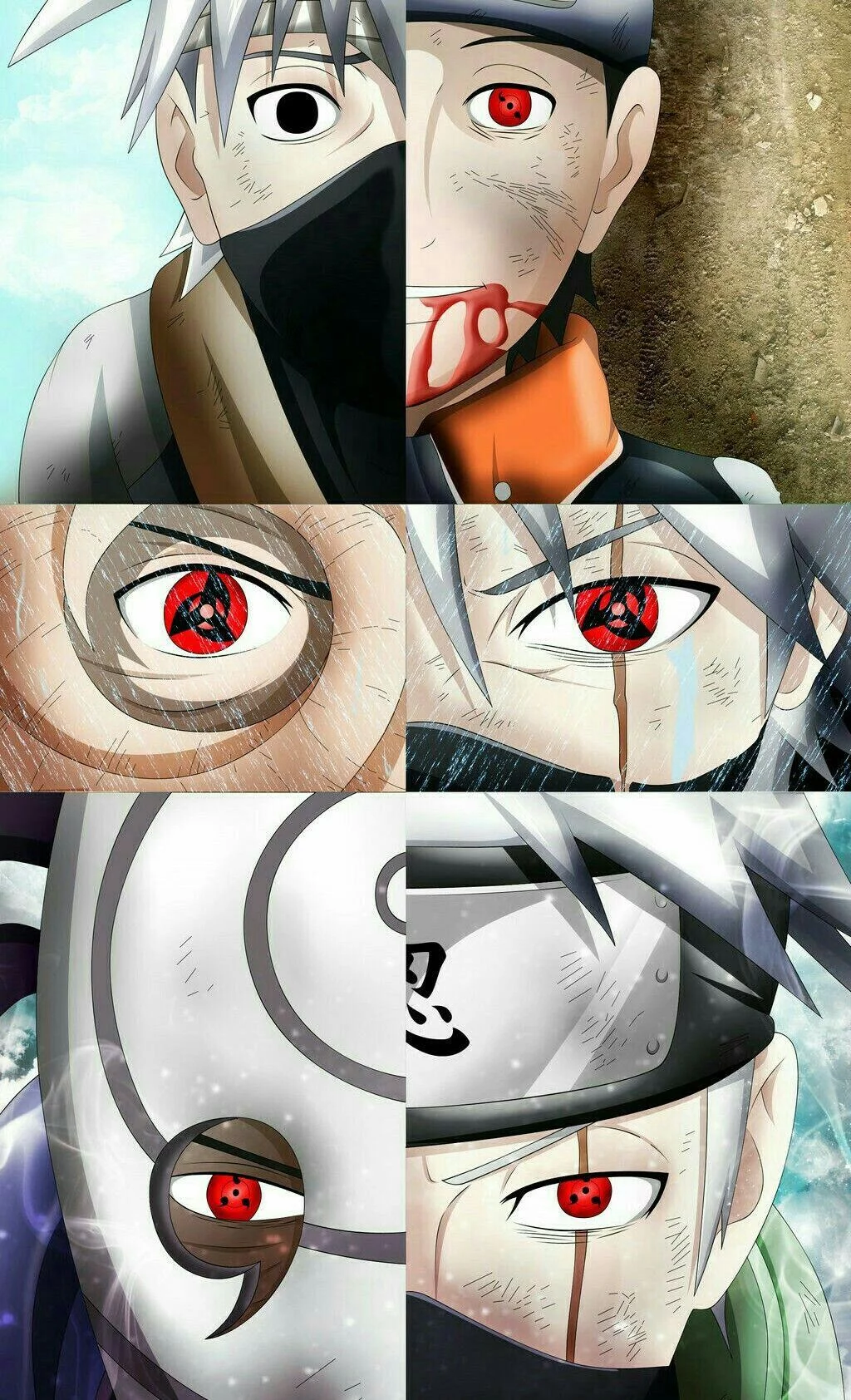 Free Download Naruto Wallpaper Kakashi And Obito Page 1438284 (1024 x 1684)