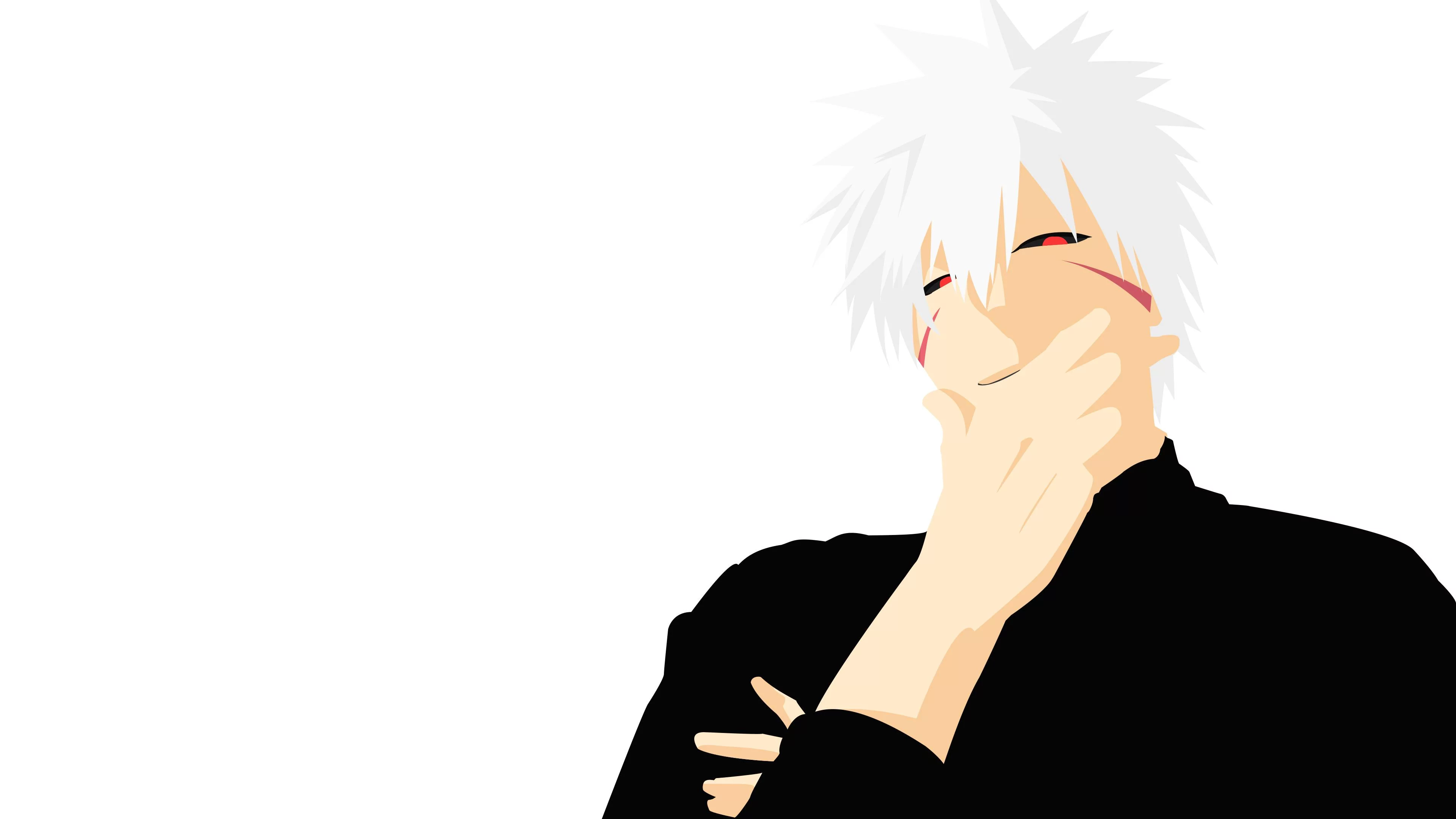 Free Download Naruto Wallpaper Minimalist White Page 1439545 (3840 x 2160)