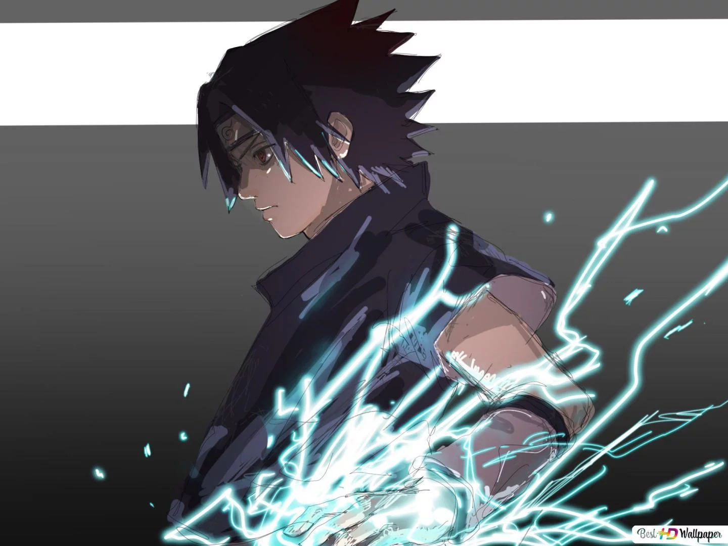 Free Download Naruto Wallpaper Sasuke Using Chidori Page 1468833 (1440 x 1080)