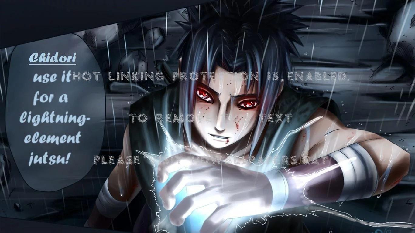 Free Download Naruto Wallpaper Sasuke Using Chidori Page 1468839 (1366 x 768)