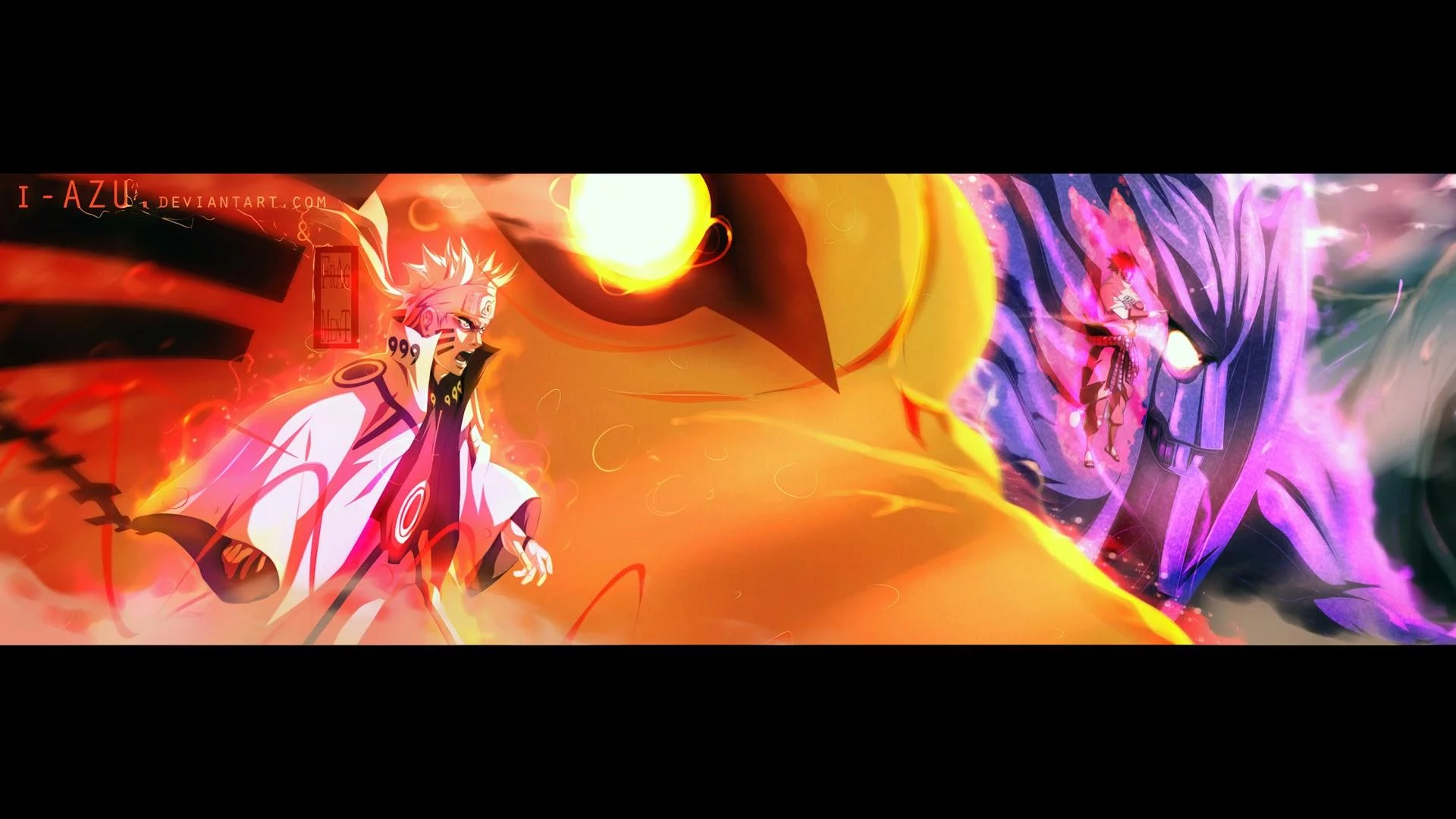 Free Download Naruto Kyuubi Mode Vs Sasuke Susanoo Wallpaper Page 14810 (1920 x 1080)