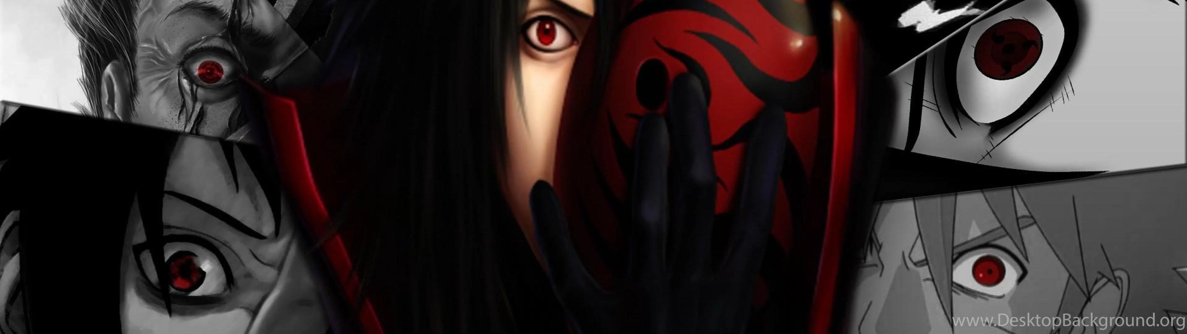 Free Download Naruto Wallpapers Dual Monitors Sharingan Page 1483953 (3840 x 1080)