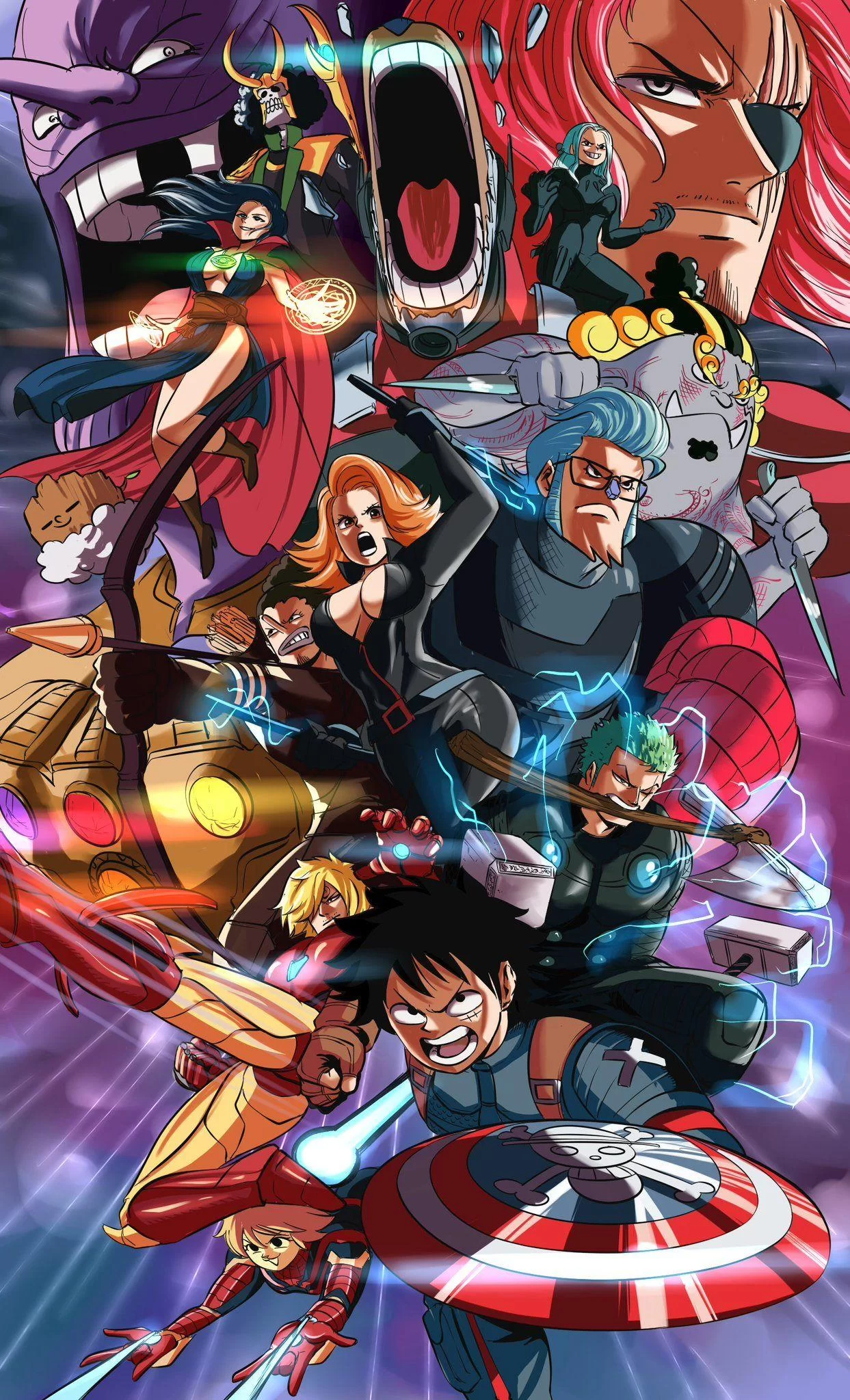 Free Download One Piece X Gintama X Naruto Wallpaper Page 1542381 (1243 x 2047)