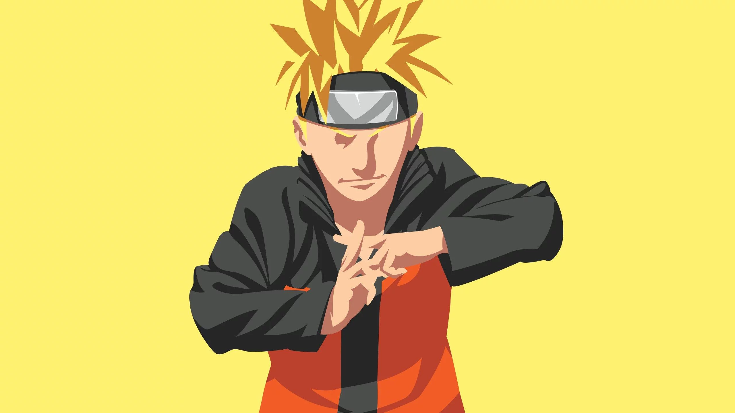Free Download Yellow Anime Wallpaper Naruto Page 1550882 (2560 x 1440)