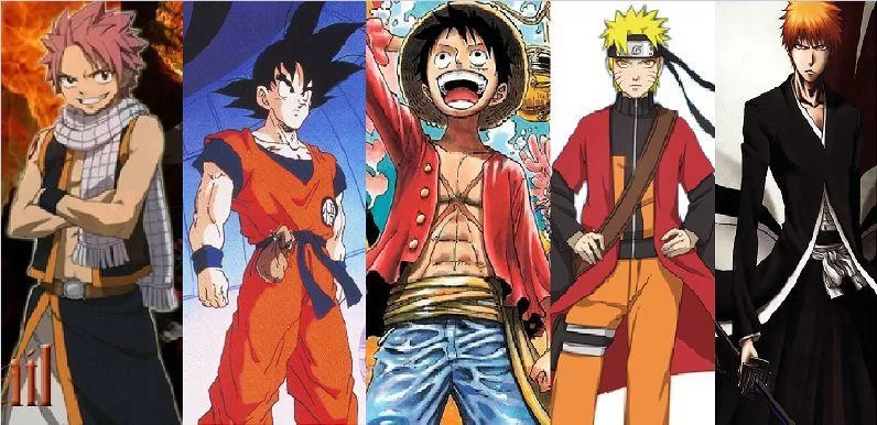 Free Download Natsu Naruto Ichigo Luffy Wallpaper Page 1550924 (796 x 386)