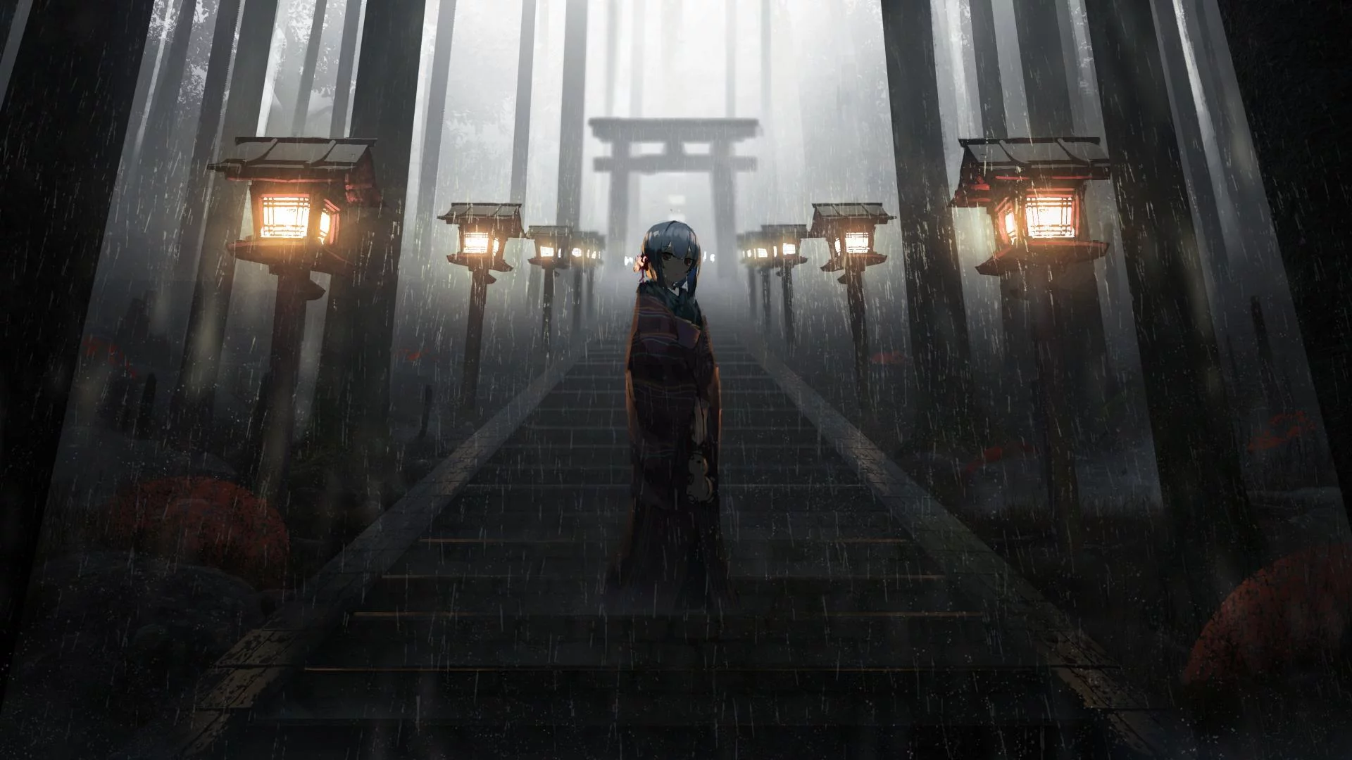 Free Download Rain Naruto Wallpaper 1920x1080 Page 1590255 (1920 x 1080)