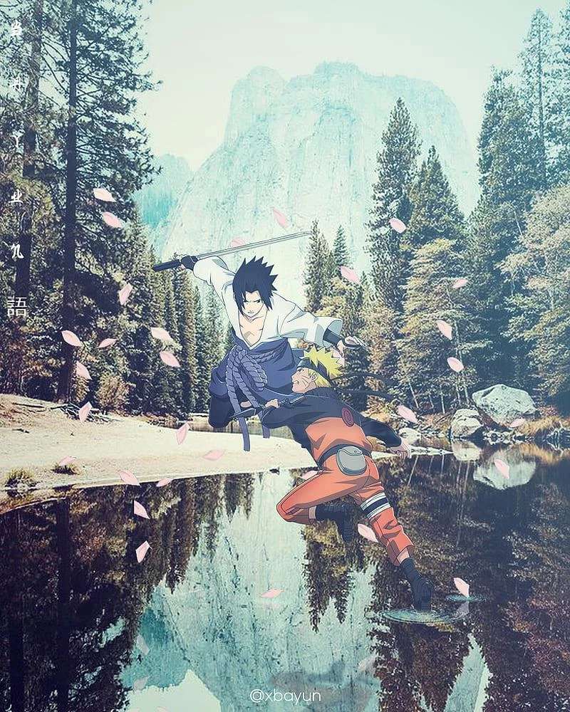 Free Download Wallpaper Naruto Kyubi Vs Sasuke Page 1632726 (800 x 1000)