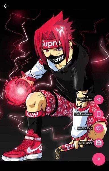 Free Download Supreme And Bape Cartoon Wallpaper Naruto Page 1652947 (384 x 600)