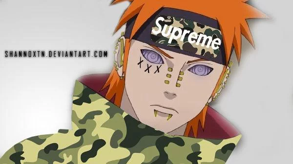 Free Download Supreme And Bape Cartoon Wallpaper Naruto Page 1652975 (600 x 337)