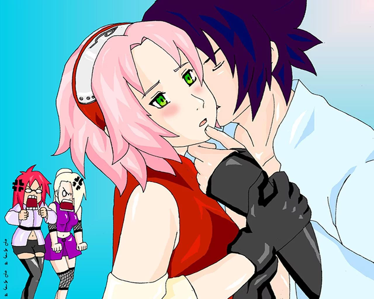 Free Download Wallpaper Naruto Dan Sakura Kiss Page 16763 (1280 x 1024)