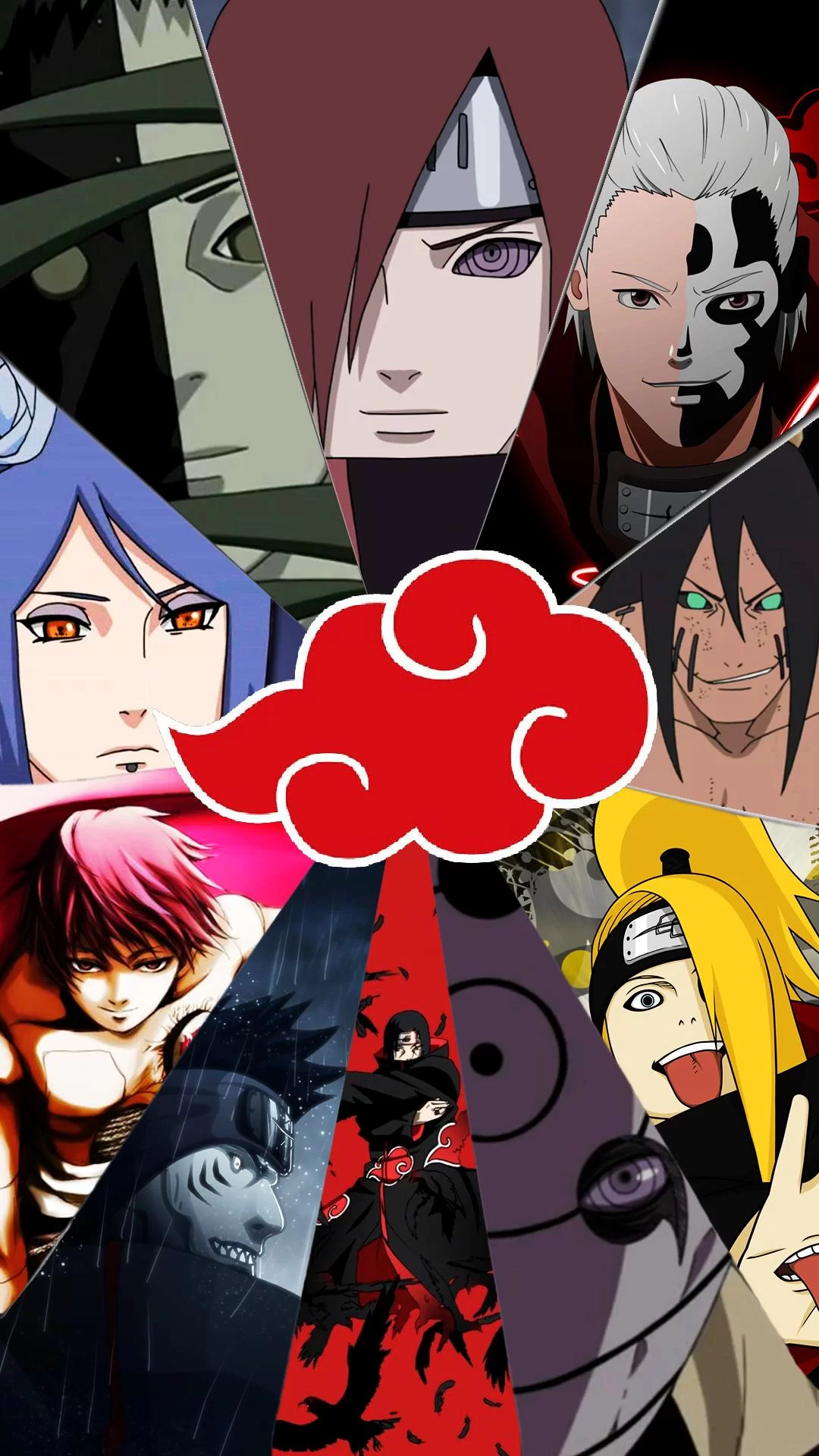 Free Download Wallpaper Anime Naruto Akatsuki Page 1737296 (1080 x 1920)
