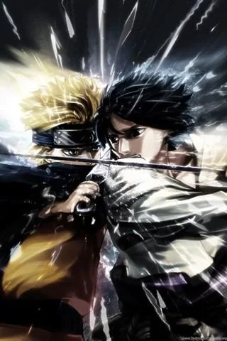Free Download Wallpaper De Naruto Vs Sasuke Shippuden Page 1797580 (320 x 480)
