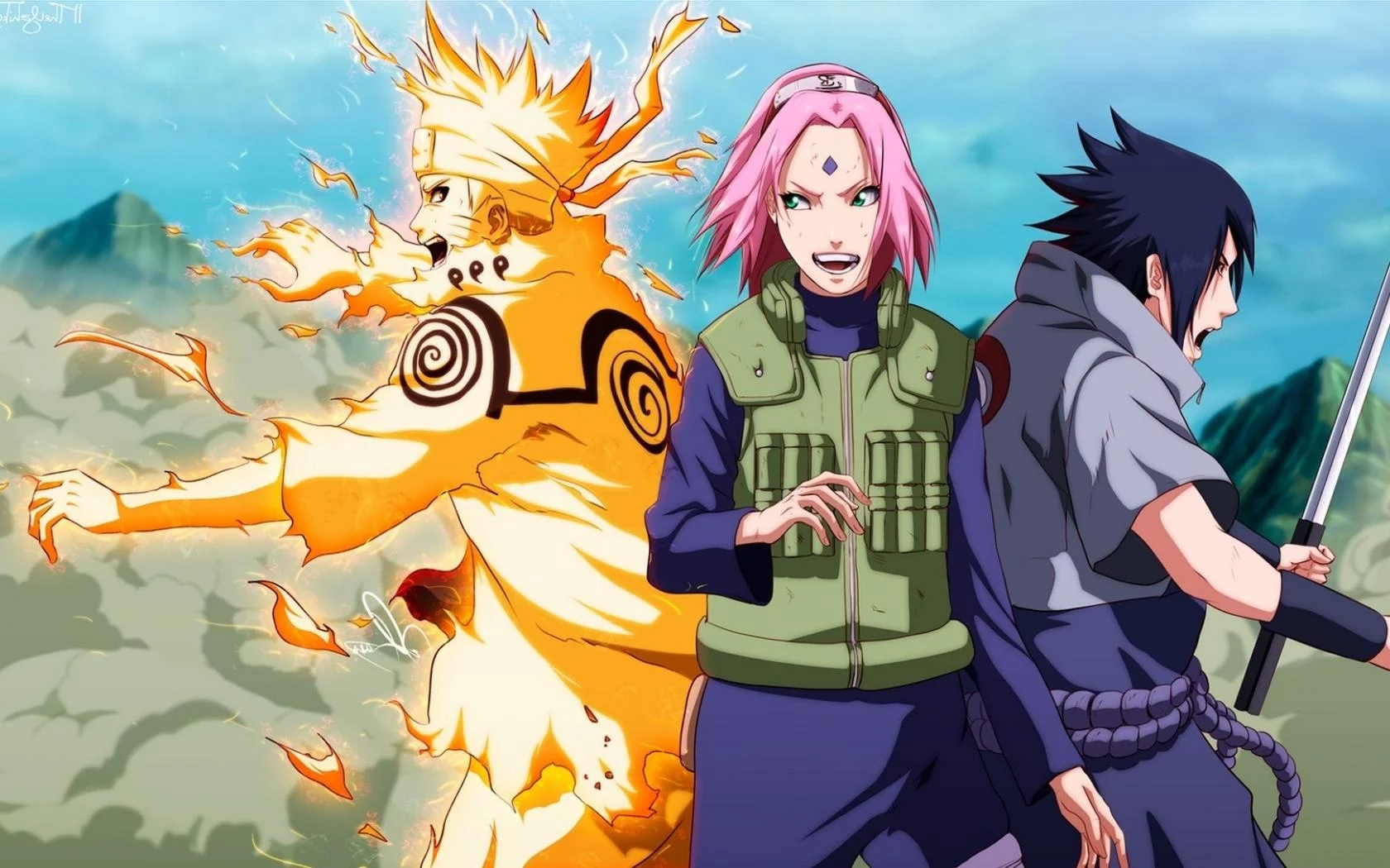 Free Download Naruto Team 7 Vertical Wallpaper Page 18537 (1680 x 1050)