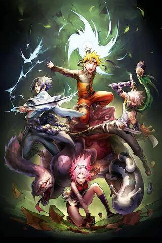 Free Download Naruto Team 7 Wallpaper Download Page 18544 (320 x 480)
