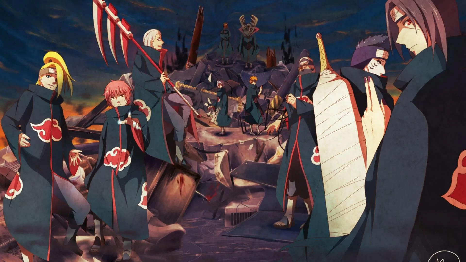 Free Download Wallpaper Desktop 4k Naruto Akatsuki Page 1866070 (1920 x 1080)