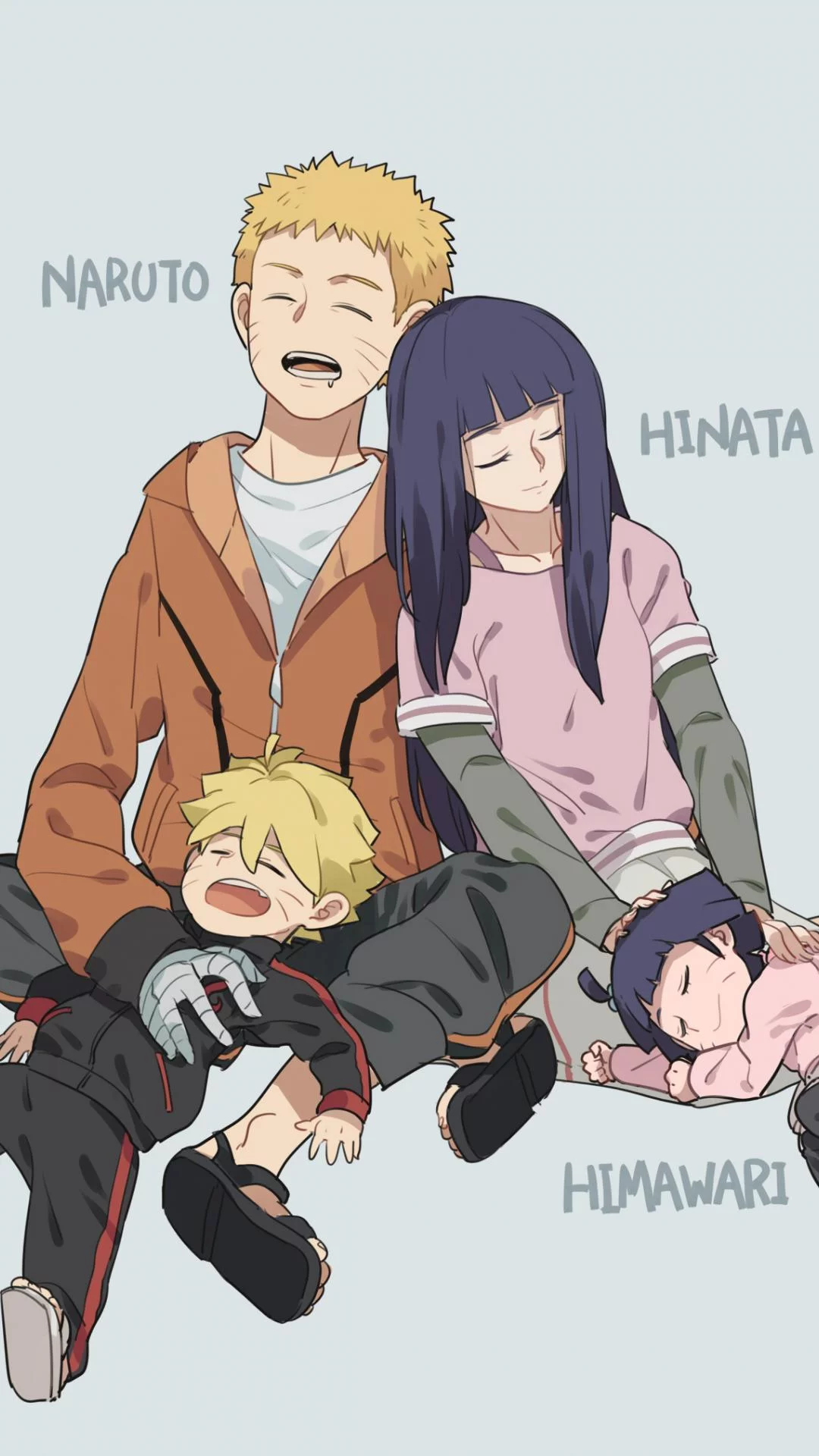 Free Download Wallpaper Naruto Dan Hinata Family Page 1943223 (1080 x 1920)